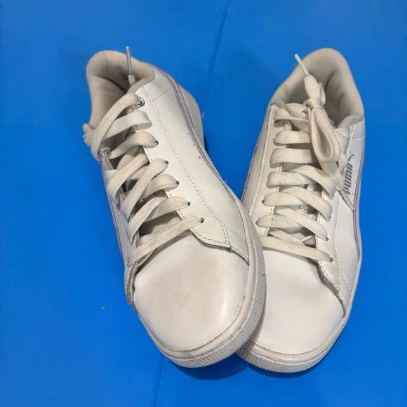 Puma Women’s Classic White Sneakers - Picture 1 of 11